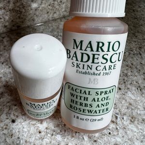 Mario Badescu wash and spray (travel size!)